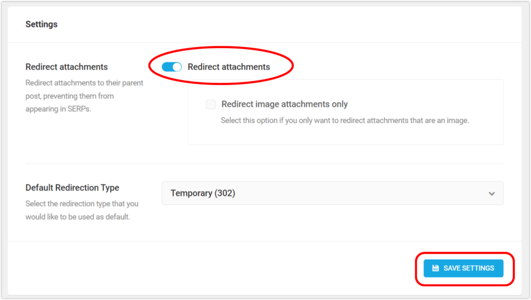 You can even redirect attachments.