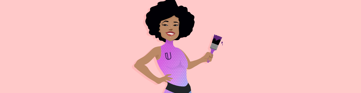 Image of Branda holding a paintbrush