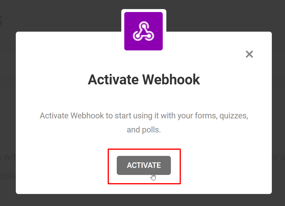 Activate Webhook