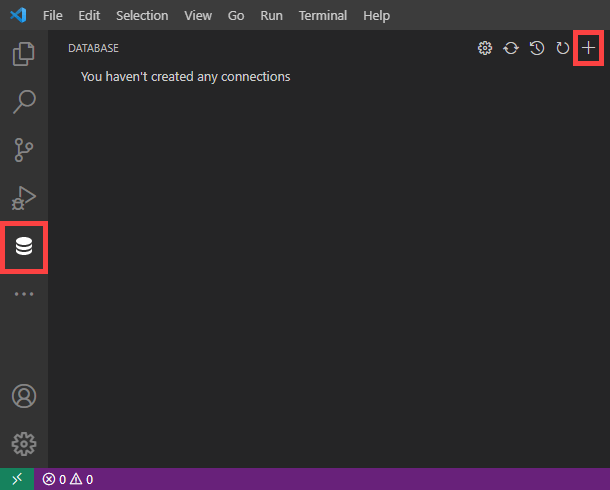 Adding a new database connection