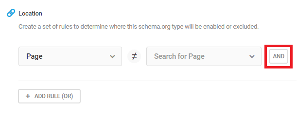 add AND for schema type location