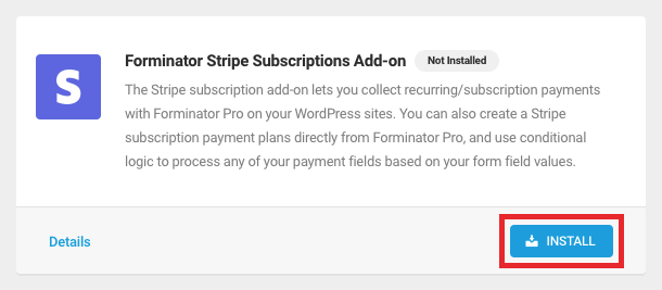 add-ons install button