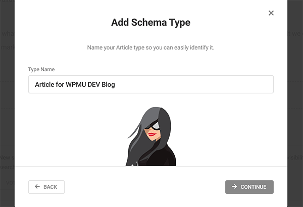 Where you name the schema type.