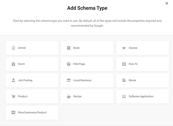 all the schema types.