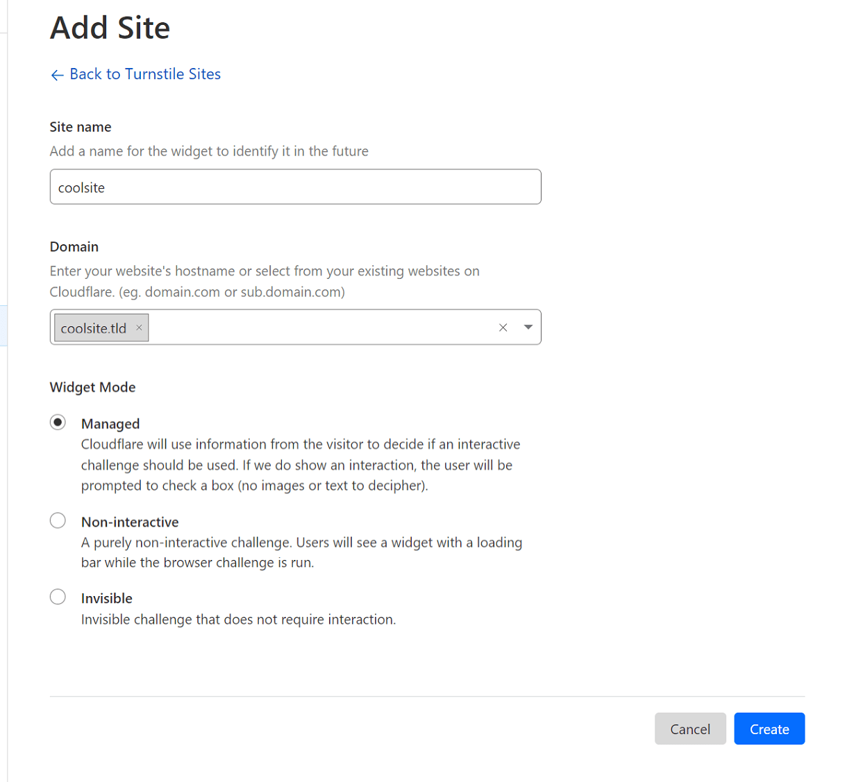 add turnstile sites