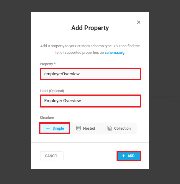 Adding a simple property