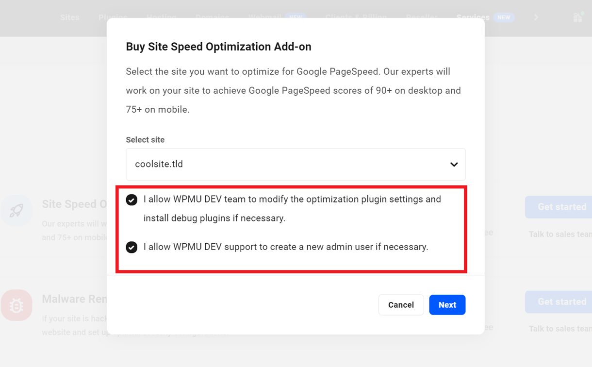 addon permissions