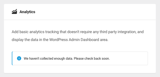 Analytics summary data in WPMU DEV Dashboard
