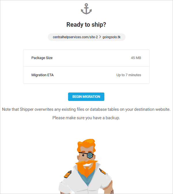 Shipper API Migration - Ready to Ship modal window