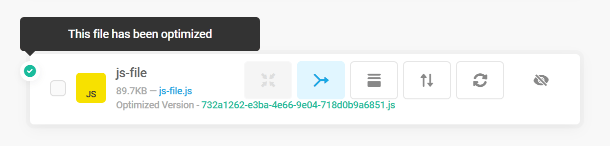 File status in Hummingbird Asset Optimization