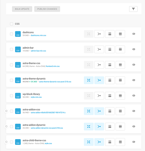 All of the assets you can optimize.