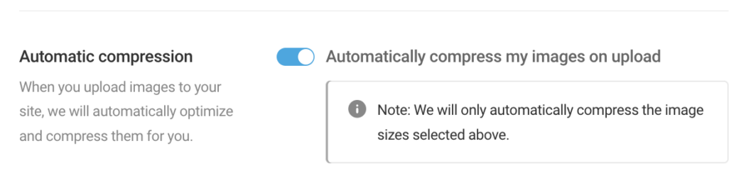 Screenshot showing the various image sizes that you can include when bulk smushing if you didn't want to select 'all'.