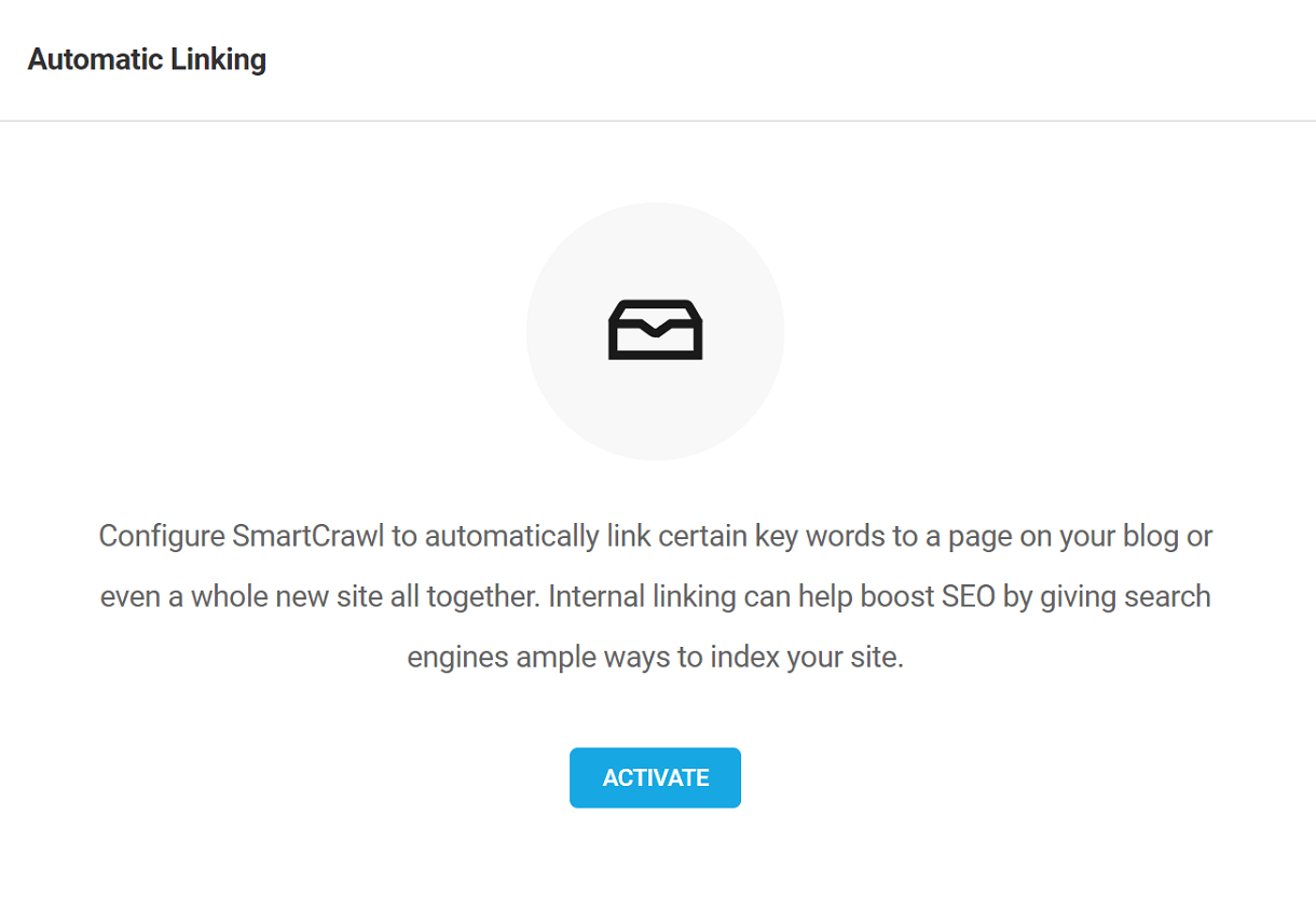 Enable automatic linking in SmartCrawl
