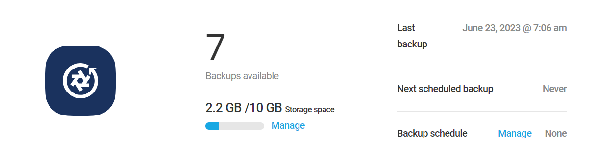 Snapshot backup overview