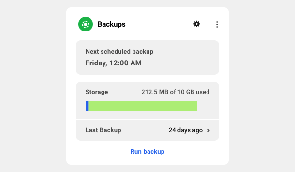 Backups module (3rd party)