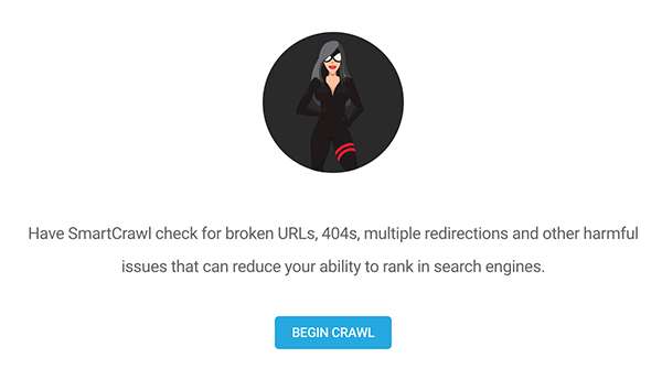 What you click to begin crawl.