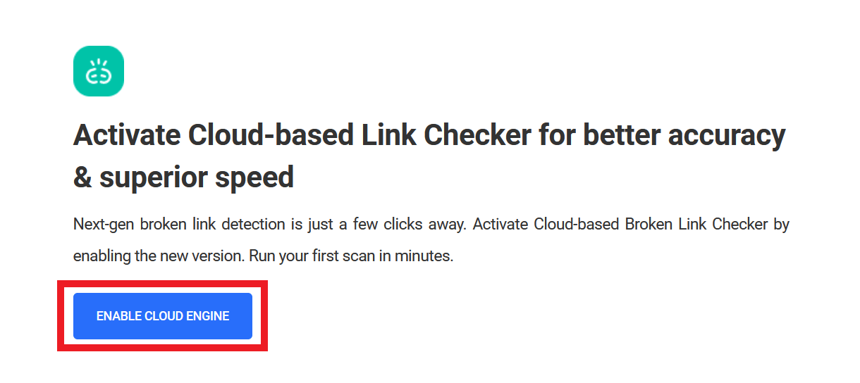 Enable Cloud version of Broken Link Checker