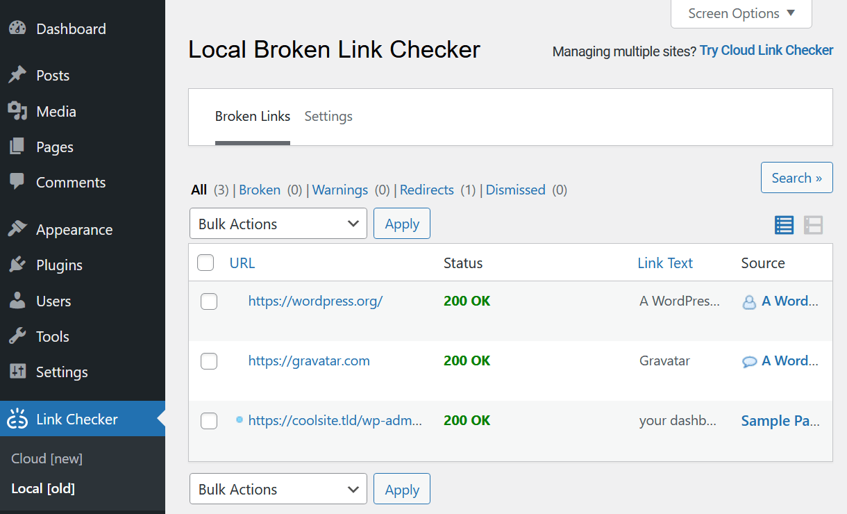Local version enabled for new user