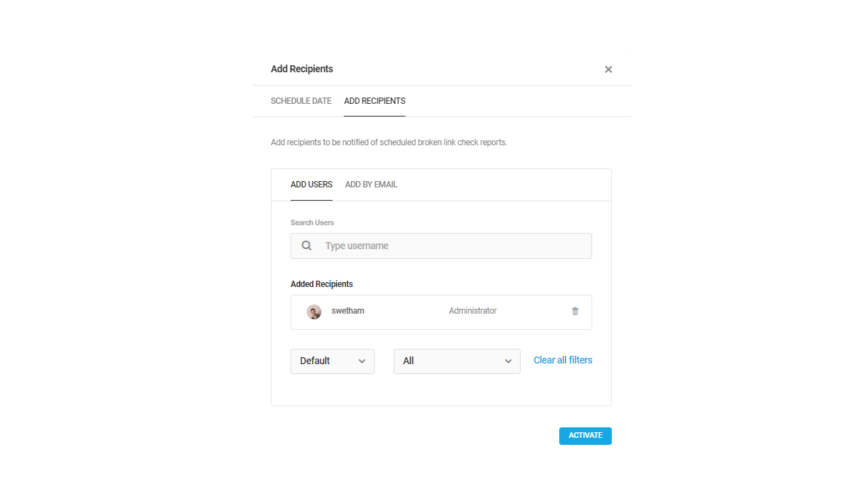 Add WordPress users as recipients of BLC scan reports