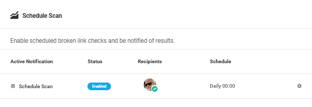 Regular scan scheduled in BLC 2.0