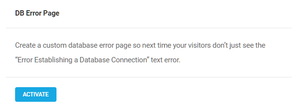 Activate-Branda-DB-error-page