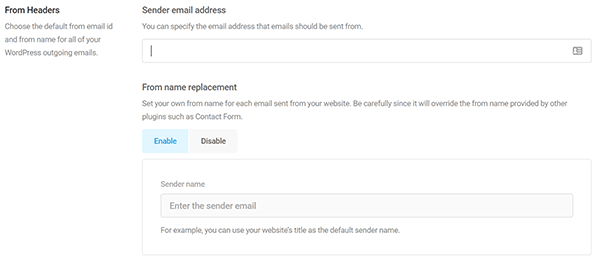 Screenshot Branda SMTP Settings