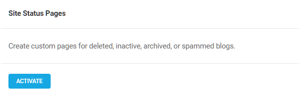 Activate-Branda-status-pages-module