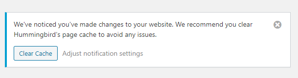 File change detection clear cache prompt