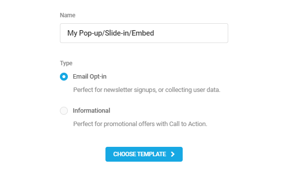 choose content type