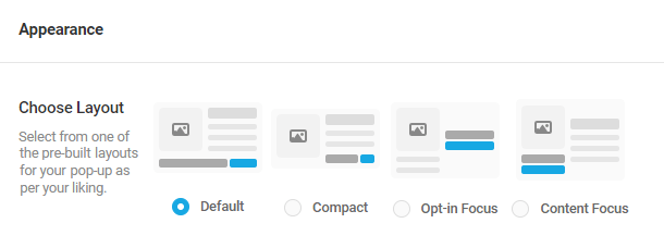 choose layout option