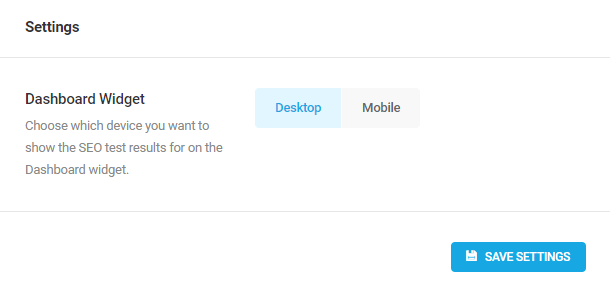 Choose to run Desktop or Mobile SEO audits