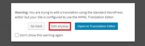 Click Edit Anyway