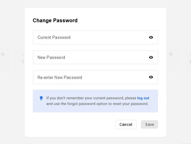 Edit client password in the Hub Client plugin