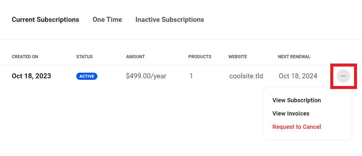 Allows the user to take action on products & services