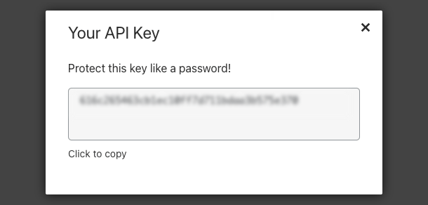 Copy Cloudflare global API key