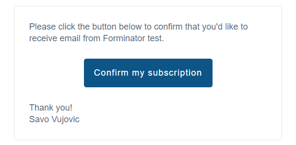 Confirm subscription prompt from Aweber