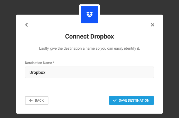 connect dropbox (step 6)