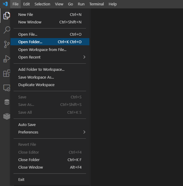 Create a local work directory