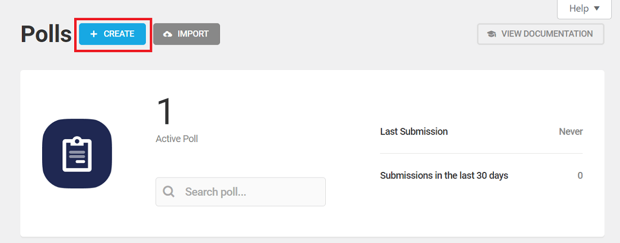 Create a new poll in Forminator