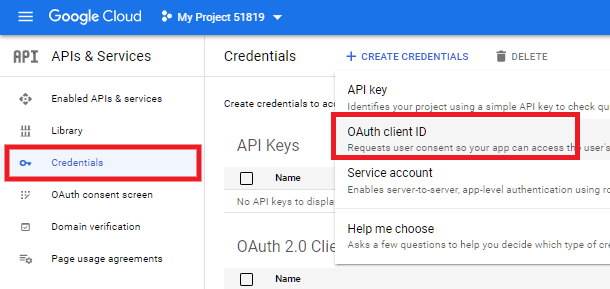 Oauth Client ID
