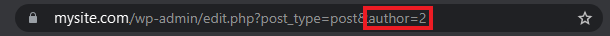 Find your user ID in the address bar