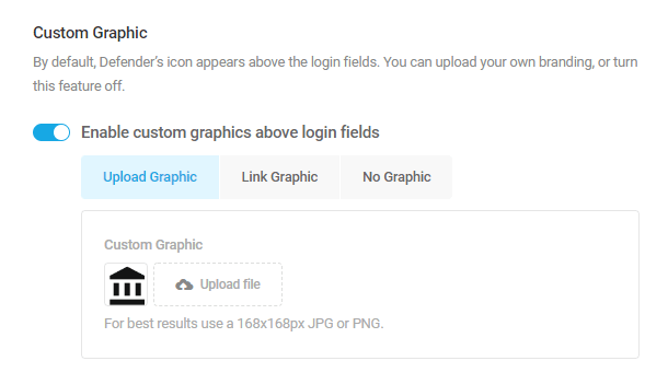 Add custom graphic to Defender 2FA