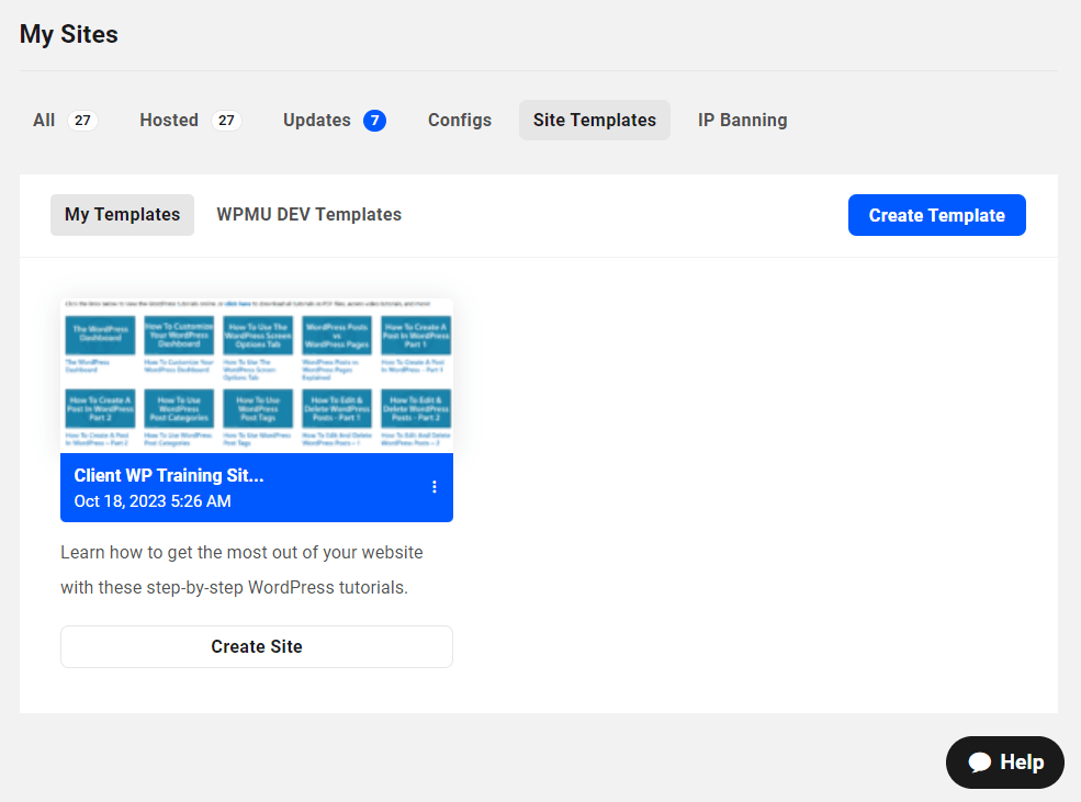 The Hub - Custom Template