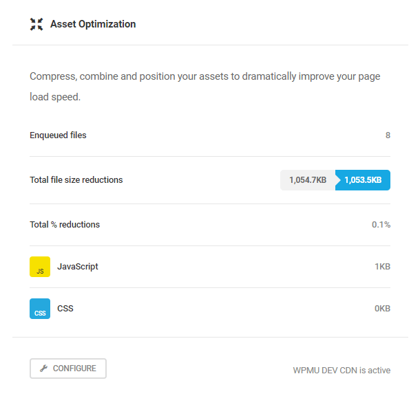 Hummingbird Dashboard Asset Optimization module