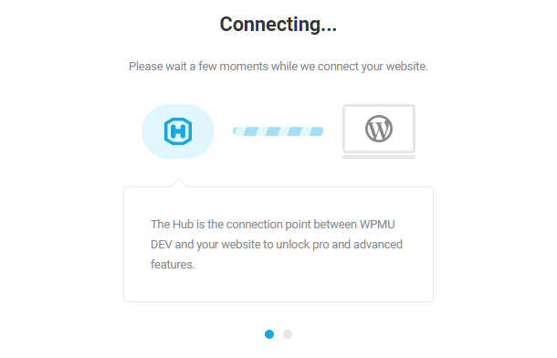 Logging into the WPMU DEV Dashboard plugin