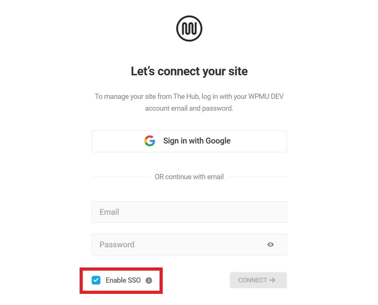 Enable SSO in the WPMU DEV Dashboard