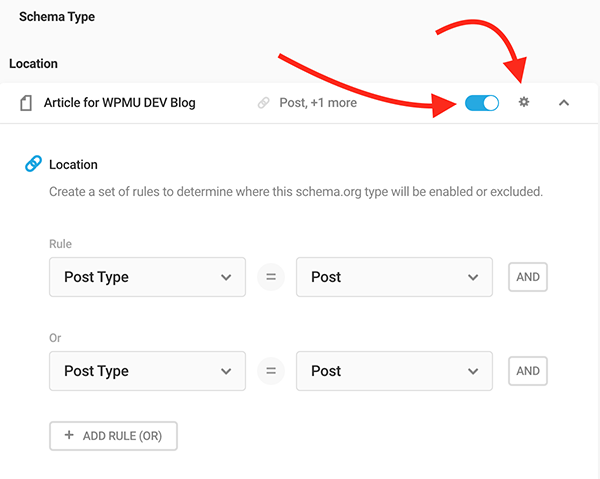 Where you deactivate, rename, duplicate, or delete a schema.