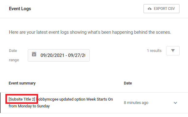 Defender event logs in multisite