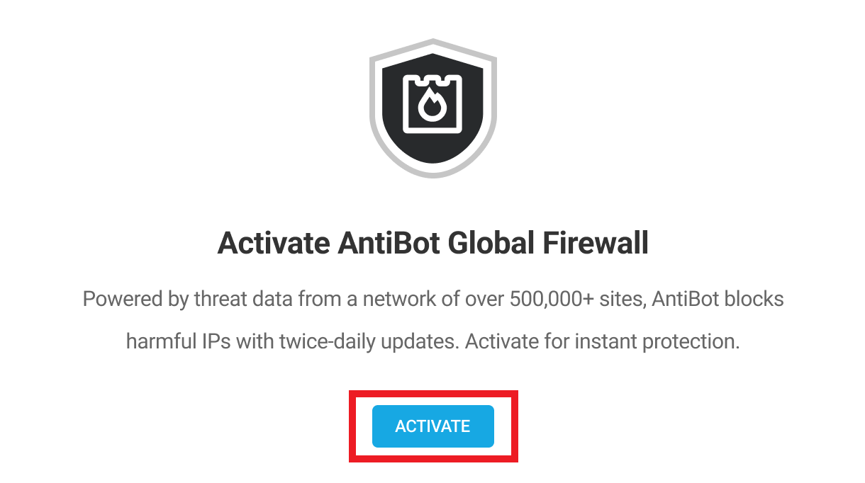 Activate AntiBot in Defender firewall