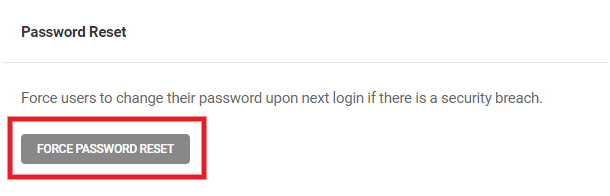 Enable Password Reset in Defender